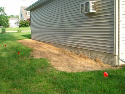 Summer of 2007, after killing the grass.